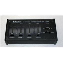 Radioshack 4 Channel Stereo Microphone Mixer