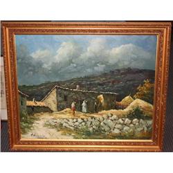 Framed Oil on Canvas