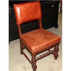 Brown Leather Chair--New