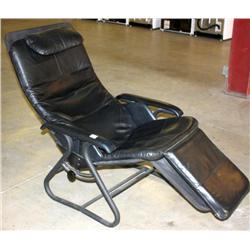 Black Leather Recliner Lounge Chair