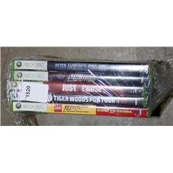5 XBOX 360 Games
