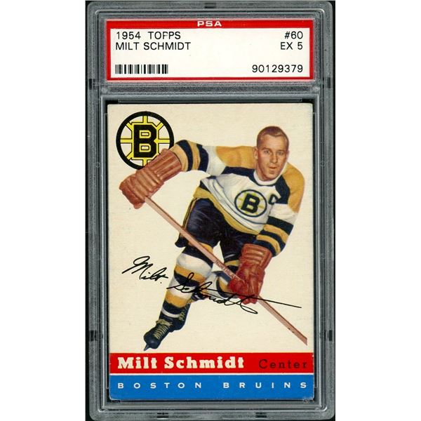 1954-55 Topps #60 Milt Schmidt (PSA 5)