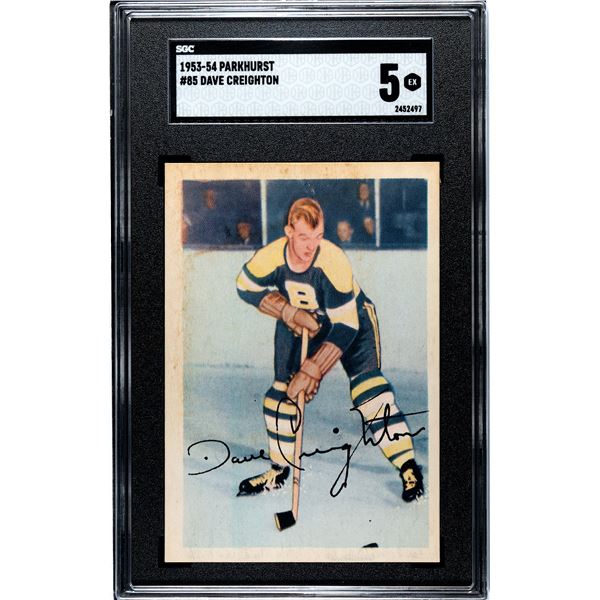 1953-54 Parkhurst #85 Dave Creighton (SGC 5)