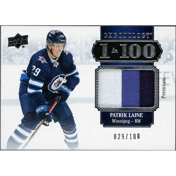2019-20 Upper Deck Chronology Patrick Laine "1 in 100" #29/100