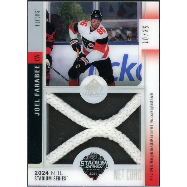 2024-25 SP Game Used Joel Farabee Net Cord #10/35
