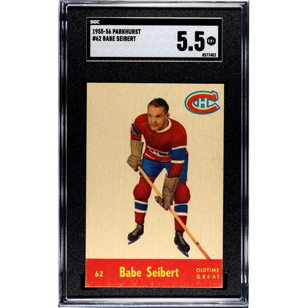 1955-56 Parkhurst #62 Babe Siebert OTG (SGC 5.5)