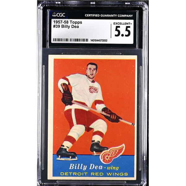 1957-58 Topps #39 Billy Dea RC (CGC 5.5)
