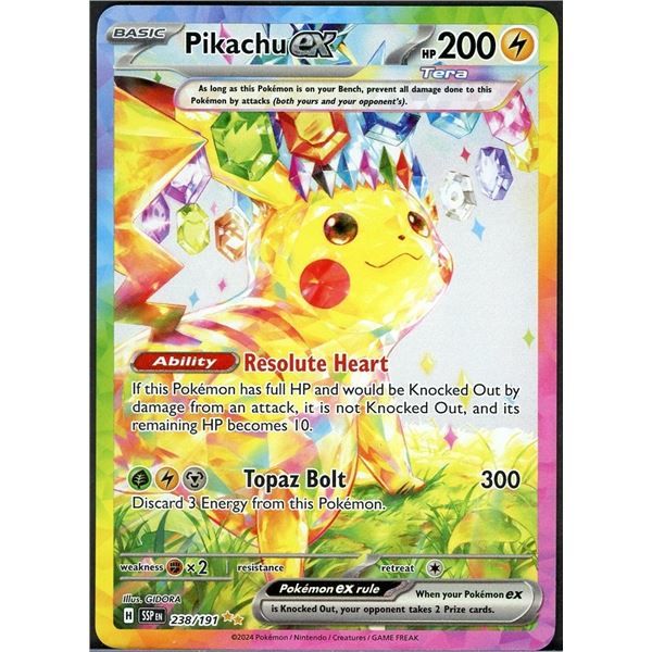 2024 Pokémon Pikachu EX Special Illustration Rare