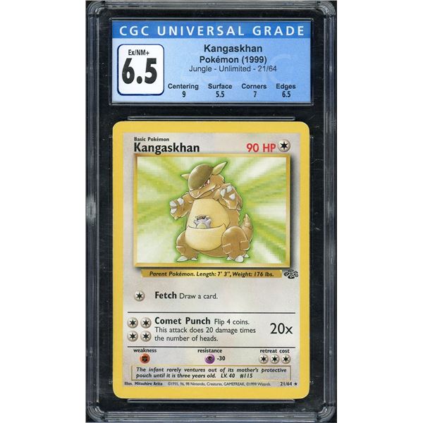 1999 Pokemon Kangaskhan non holo - CGC 6.5