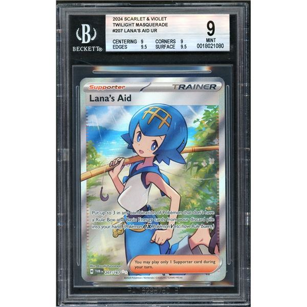 2024 Pokémon Lana's Aid Ultra Rare - BGS 9