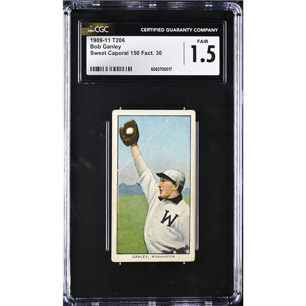 1909-11 T206 Bob Ganley (CGC 1.5)