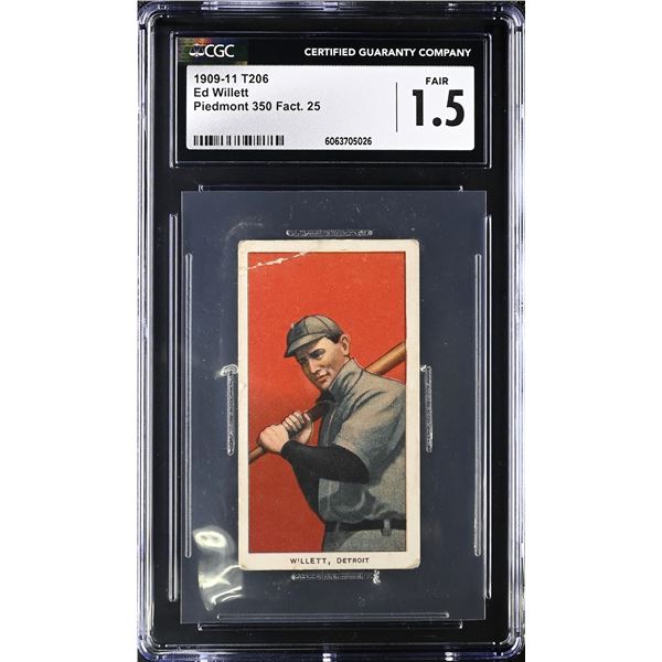 1909-11 T206 Ed Willett (CGC 1.5)