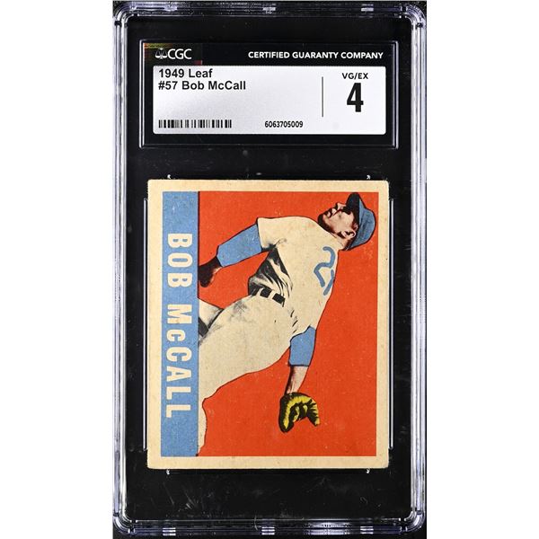 1948-49 Leaf #57 Bob "Dutch" McCall RC (CGC 4)
