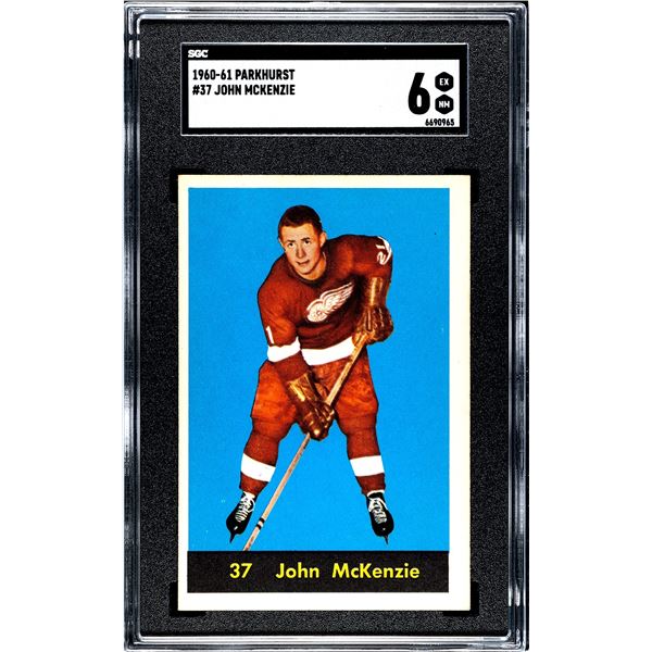 1960-61 Parkhurst #37 John McKenzie RC (SGC 6)