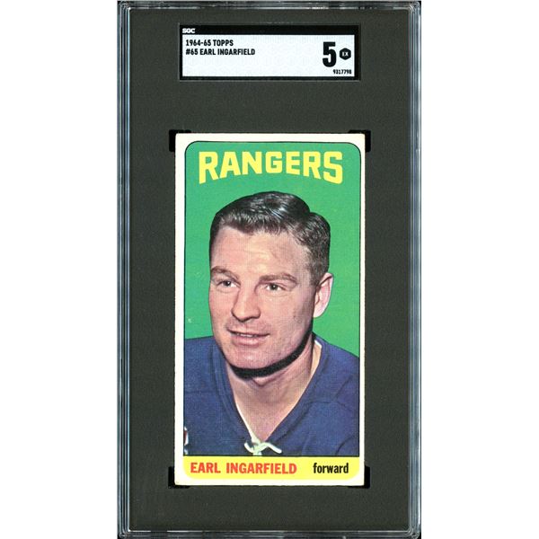 1964-65 Topps #65 Earl Ingarfield (SGC 5)