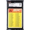 Image 1 : 1970-71 O-Pee-Chee #132 2nd Series Checklist (CGC 2)