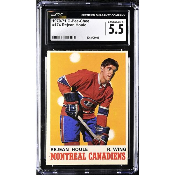 1970-71 O-Pee-Chee #174 Rejean Houle RC (CGC 5.5)