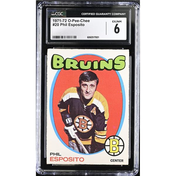 1971-72 O-Pee-Chee #20 Phil Esposito (CGC 6)