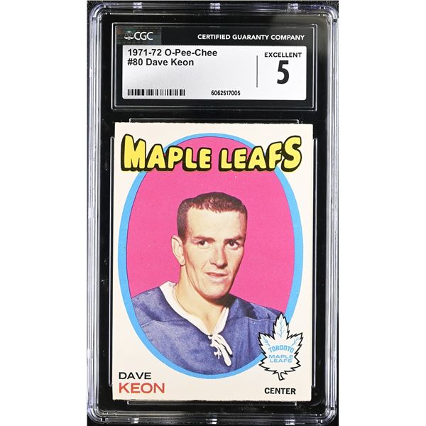 1971-72 O-Pee-Chee #80 Dave Keon (CGC 5)