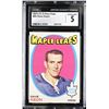 Image 1 : 1971-72 O-Pee-Chee #80 Dave Keon (CGC 5)