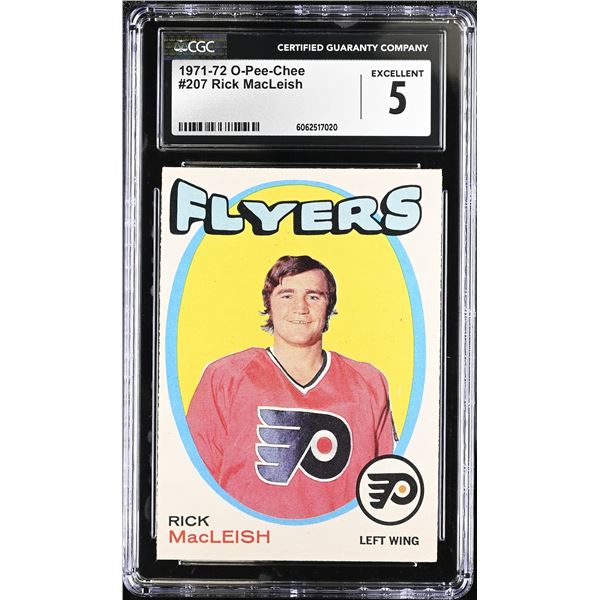 1971-72 O-Pee-Chee #207 Rich MacLeish RC (CGC 5)