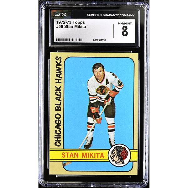1972-73 Topps #56 Stan Mikita (CGC 8)