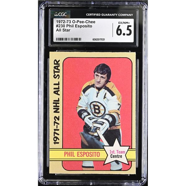 1972-73 O-Pee-Chee #230 Phil Esposito AS (CGC 6.5)