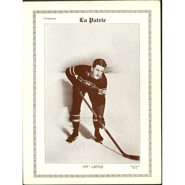 1927-28 La Patrie #5 Pit Lepine (GD)