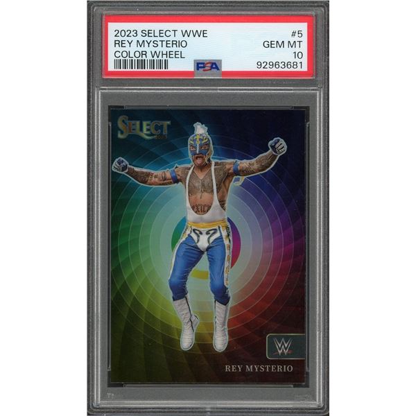 2023 Select WWE Rey Mysterio Color Wheel - PSA 10