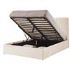 Image 2 : BNIB Hawaii King Bedframe w/lift up storage - Beige - Retails: $1299 - Size: headboard height 51[x=#