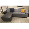 Image 1 : BNIB Simba Light Grey Sectional Sofa Bed - Retails: $1699