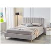 Image 2 : BNIB Dallas King - Grey Platform Bed Frame - Retails: $699