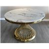 Image 1 : BNIB Nicolas 53" Pandora Marble Dining Table - Retails: $1899