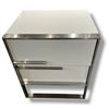 Image 1 : BNIB Terisha Silver/White - Nightstand - Retails: $499