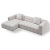 Image 1 : BNIB Tiger( Madrid Sofa) Beige - Right Hand Facing Sectional Sofa - Retails: $3299