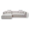 Image 2 : BNIB Tiger( Madrid Sofa) Beige - Right Hand Facing Sectional Sofa - Retails: $3299
