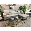 Image 1 : BNIB Reagan Grey - Right Leather Sectional Couch - Retails: $2699