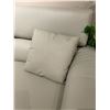 Image 3 : BNIB Reagan Grey - Right Leather Sectional Couch - Retails: $2699