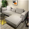 Image 2 : BNIB Monica Right Hand Facing - Light Grey LShape Sectional Couch - Retails: $2499