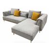Image 1 : BNIB Monica Left Hand Facing - Light Grey LShape Sectional Couch - Retails: $2499