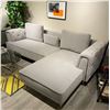 Image 2 : BNIB Monica Left Hand Facing - Light Grey LShape Sectional Couch - Retails: $2499
