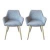 Image 1 : BNIB Teddy Group of 2 - Grey Dining Chair Set - Retails: $478