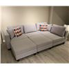 Image 2 : BNIB Barbapapa Light Grey Modular Couch - Retails: $2199