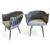 Image 1 : BNIB Jewel Group of 2 - Grey Dining Chair Set - Retails: $478