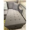Image 2 : BNIB Jerry Light Grey Sectional Sofa Bed - Retails: $1899