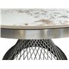 Image 4 : RS NEW Nicolas 47" Silver Marble Dining Table - Retails: $1699