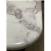 Image 3 : BNIB Caesar 71" Silver Marble Dining Table - Retails: $1599