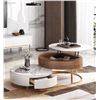 Image 2 : BNIB Twins Coffee Table - Retails: $1499 - big round top diameter 31, 18 high -