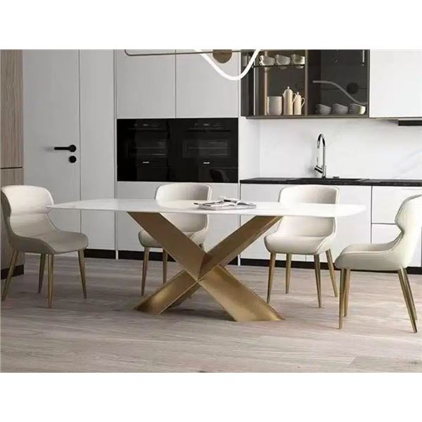 BNIB Luis 59  cloud SinteredStone Dining Table - Retails: $1499