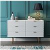 Image 1 : BNIB Honeycomb Sideboard - Retails: $1299 - Size: 52(L)X17(D)X32(H)